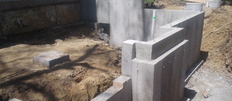 New Home Poured Foundation New Home Poured Foundation